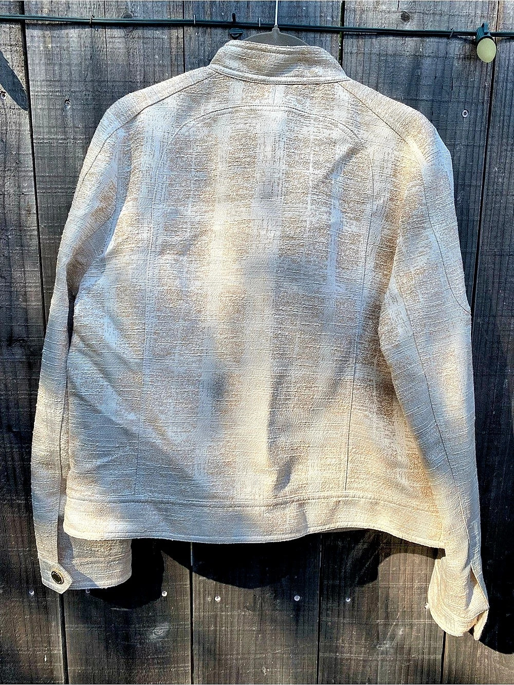 Tory Burch Larissa Jacket Textured Jacket in Cream Size 10 NWT - Picture 8 of 9